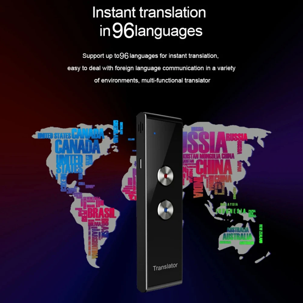 T8+ Voice Language Translator Device 96 Languages Real-Time Translation Device Two-Way Translator For Learning Travel Business voice translator language translator