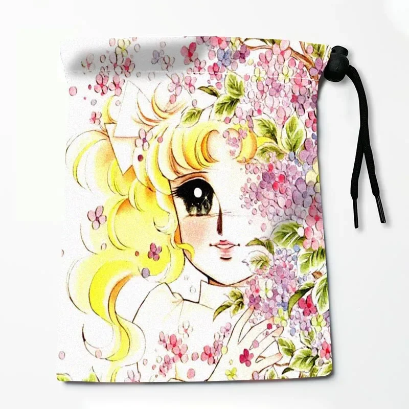 Candy Candy Drawstring Bags Festive Accessories 25X32CM Peach Skin Fabric Resuable Storage Clothes Bag Tarot Bag 2