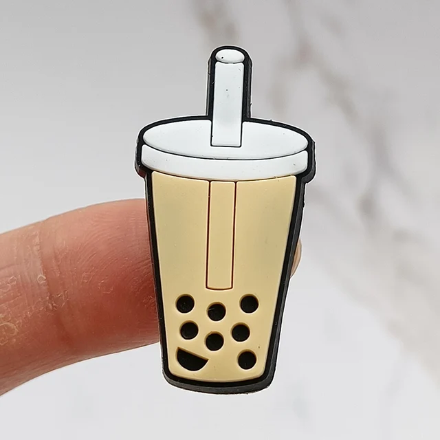 Dropshipping 1Pcs PVC Shoe Buckle Accessories Funny DIY Cute Food Shoes Decoration Jibz For Croc Charms Kids X-mas Gift H