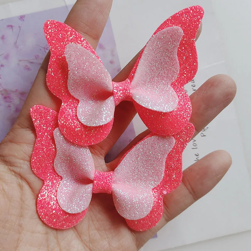 20pcs Butterfly hair clip Cover DIY manual accessories cake decoration girl  decorative hair accessories materials - AliExpress