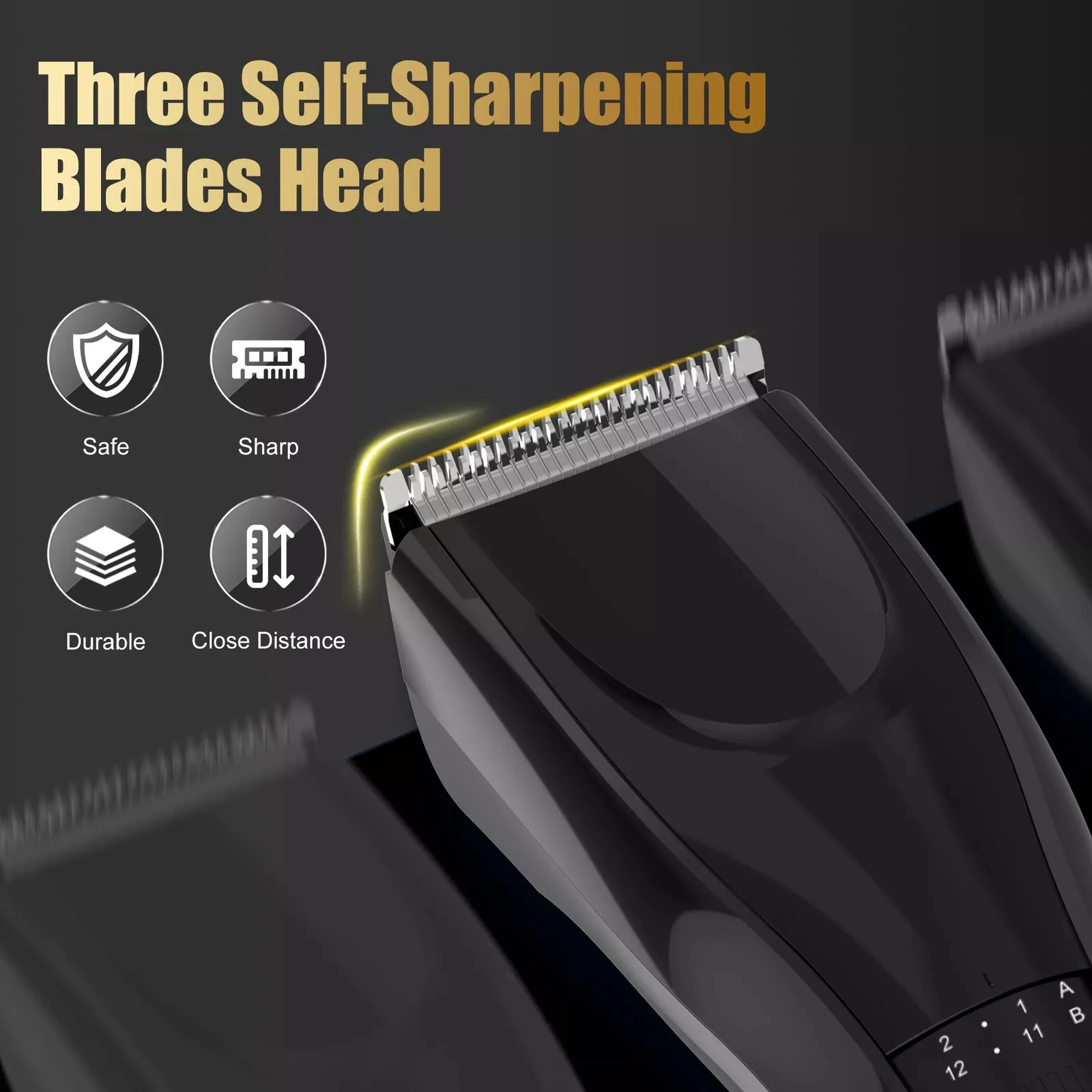 Sejoy  Hair Clippers Body Hair Trimmer Beard Repair Shaving  Electric Men Haircut Machine Barber Shaver 2