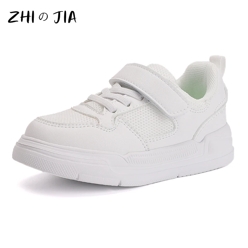 

Spring New Boys and Girls Children Mesh Low Top Casual Footwear Outdoor Fashion Sneaker Student Campus Little White Shoes 28-38