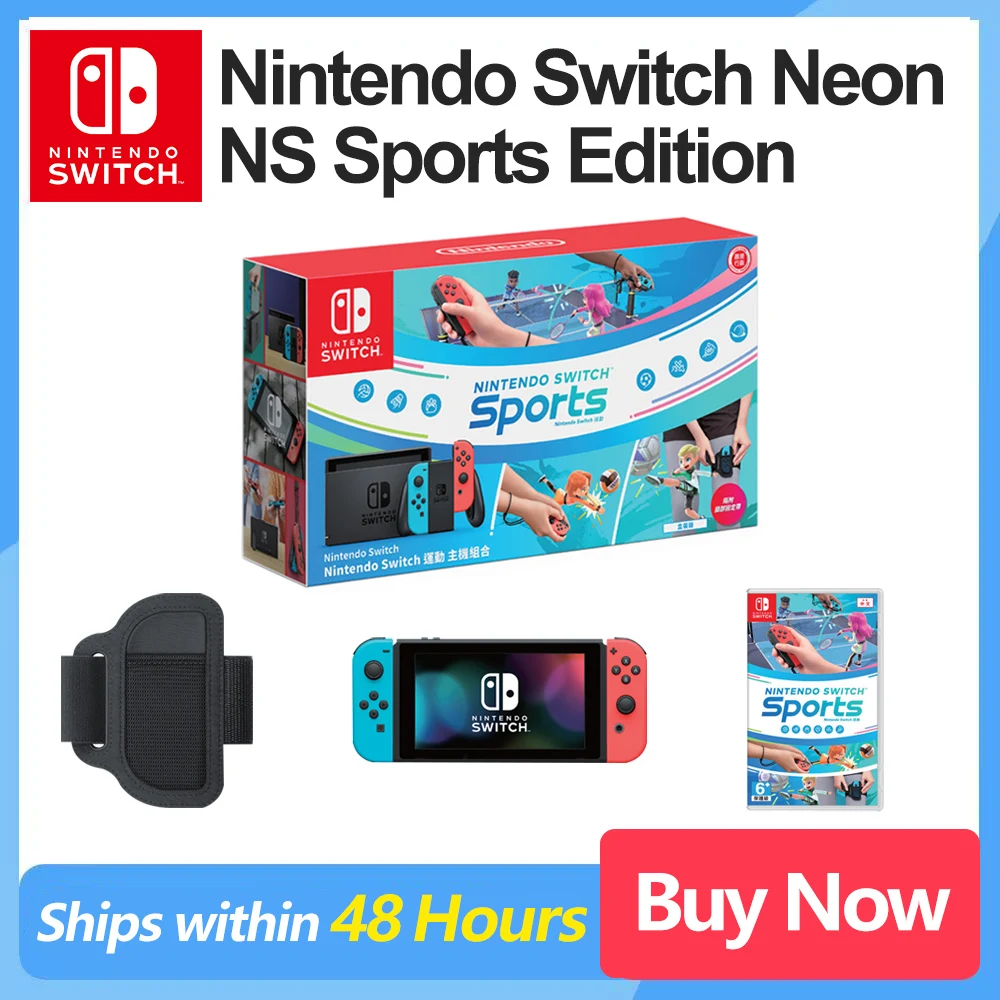 Nintendo Switch Sports Limited Edition Game Console with 6.2 Inch LCD Screen 4.5 to 9 Hours
