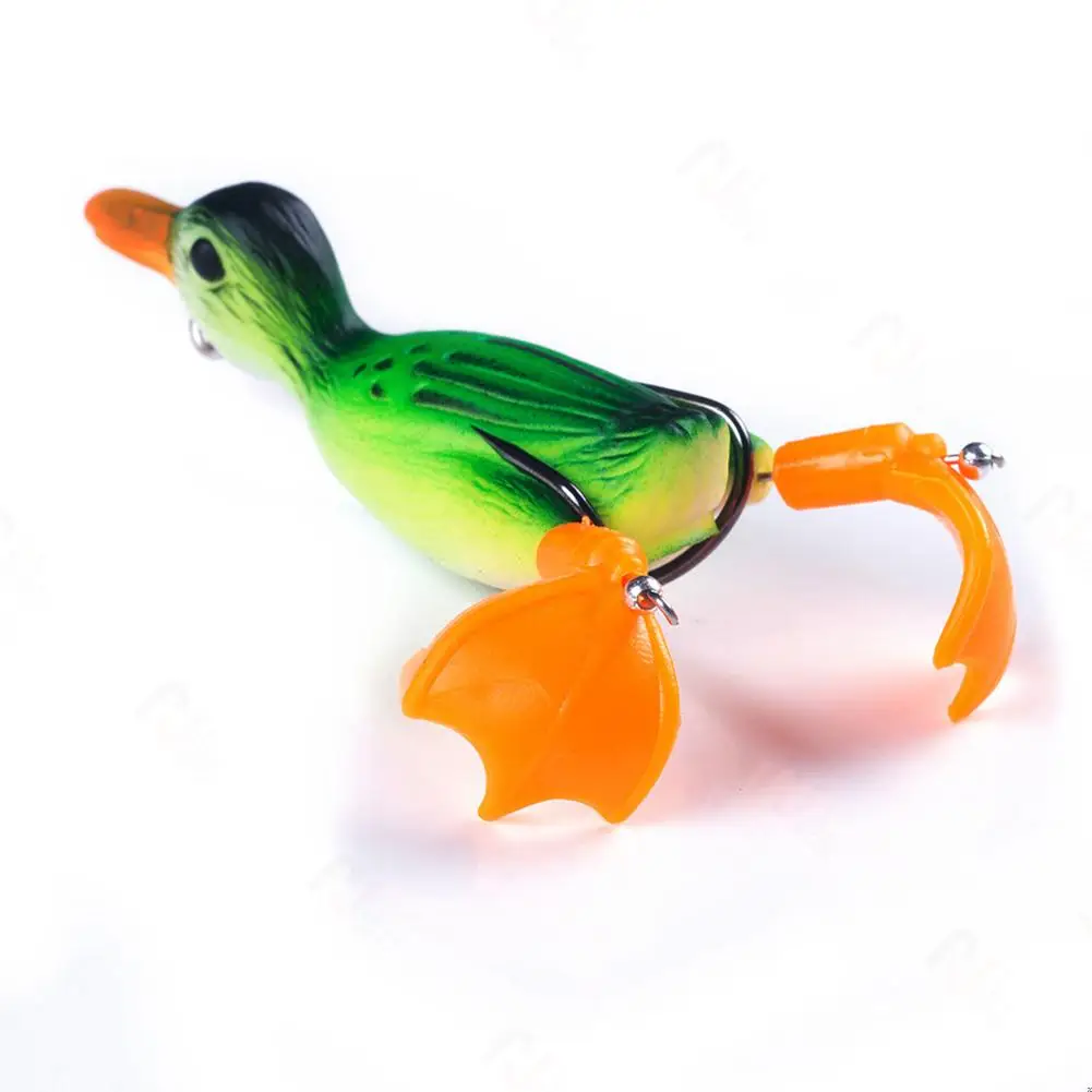 Dropship 1pc Soft Fishing Lure Duck Artificial Bait With Rotating