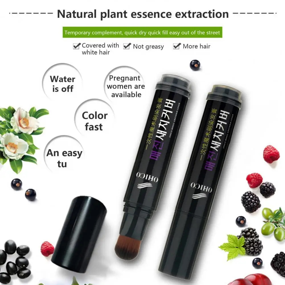 20ml Lightweight Hair Dye Pen Non greasy Professional One time Gray