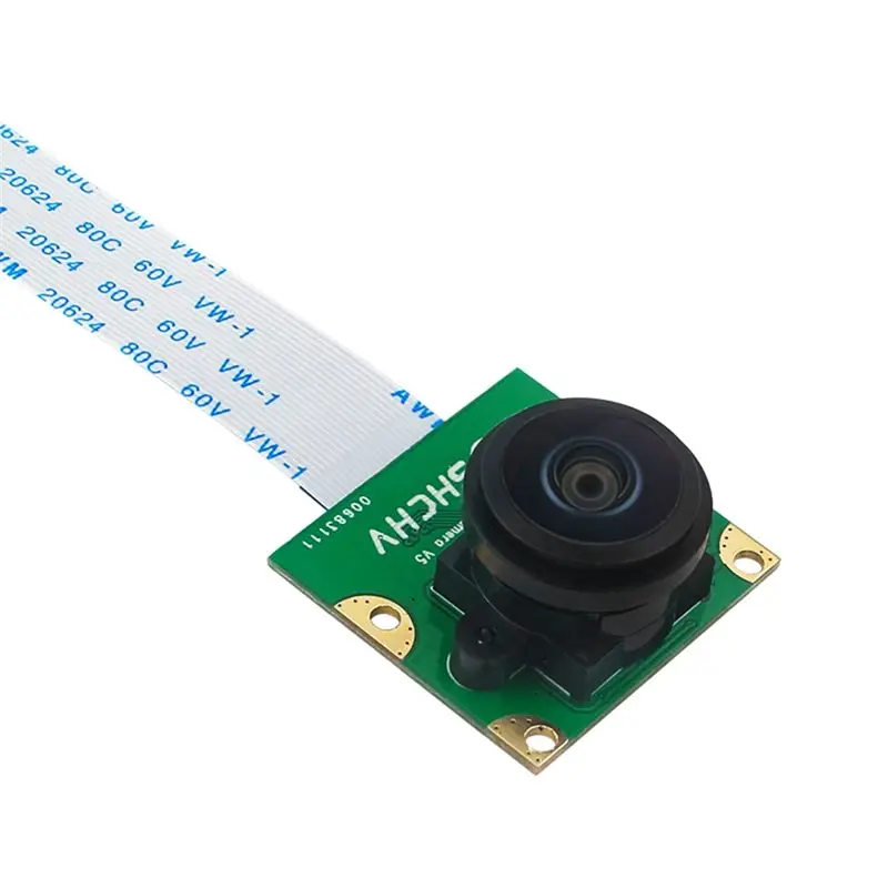 A33T-8MP IMX219 미니 카메라 모듈, 라즈베리 파이 5용, MIPI-CSI 인터페이스 200 ° Pi5 플렉시블 케이블을 사용한 FOV