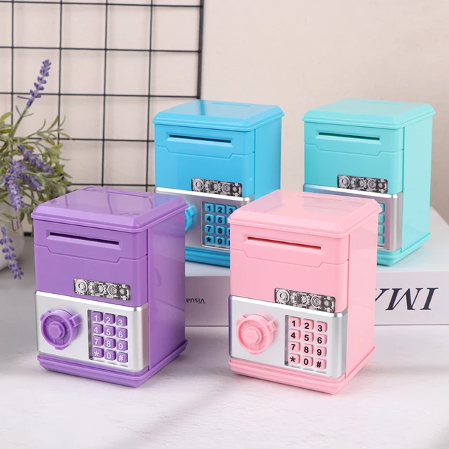 Mini ATM Money Box Coin Cash Bank with Password Kid's Birthday Toy. 3