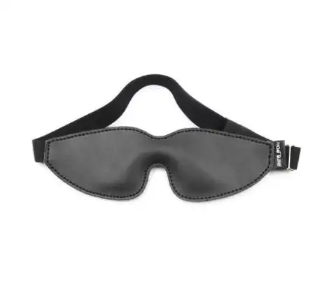 BDSM Leather Padded Blindfold Patch Eye Cover, Sleep Black-Out Mask Closure,Adult Sex Toys For Couples_voghion.com
