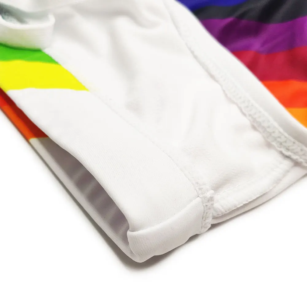 Men's Swim suit Wear Briefs Swimming Push-Up Sexy Bikini Swimsuit Beach Short rainBow Surfing trunks men bathing suit  swimwear - 5