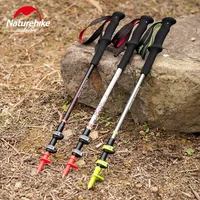 Naturehike Telescopic Carbon Fiber Baton Ultralight Externally Locked Telescopic Trekking Poles Portable Climbing Hiking Stick 1