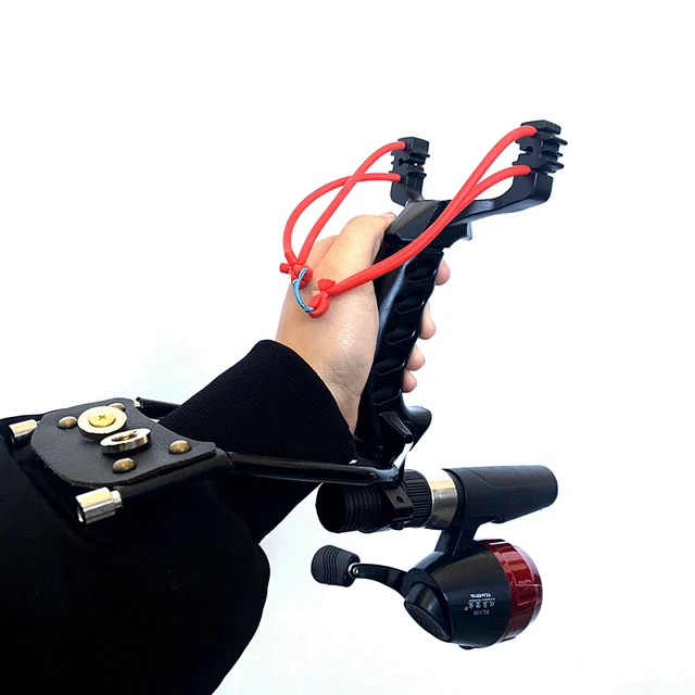 New Outdoor Hunting And Shooting Fish Dart Slingshot Powerful Bracket Children's Toy Catapult Games Ar15 Handguard Toys 4
