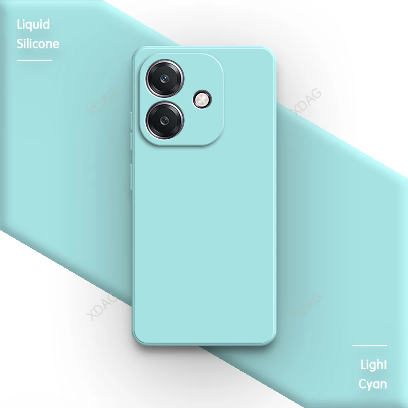 Classic Liquid Silicone Phone Case with Camera Protection - Skin-Friendly Fashion Back Cover