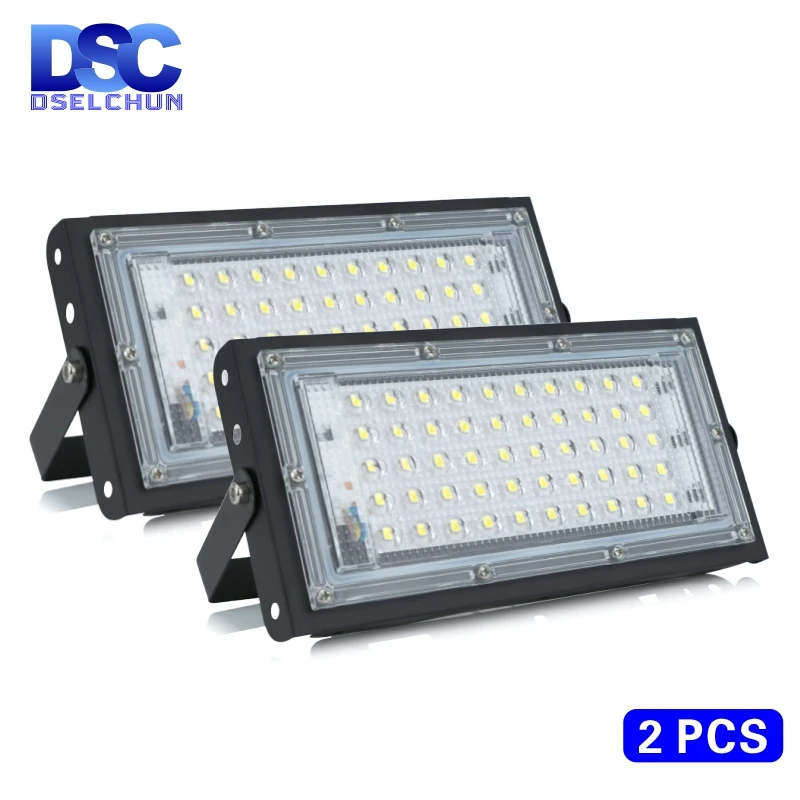 2 개/몫 50W Led 홍수 빛 AC 220V 230V 240V 야외 투광 조명 스포트..