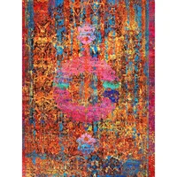 MultiColor Groovy Rug Fuschia Pink Rainbow Rug Home Deco Rugs Retro Bohemian Carpet for Living Room Bedroom Non Slip Persian Mat 2