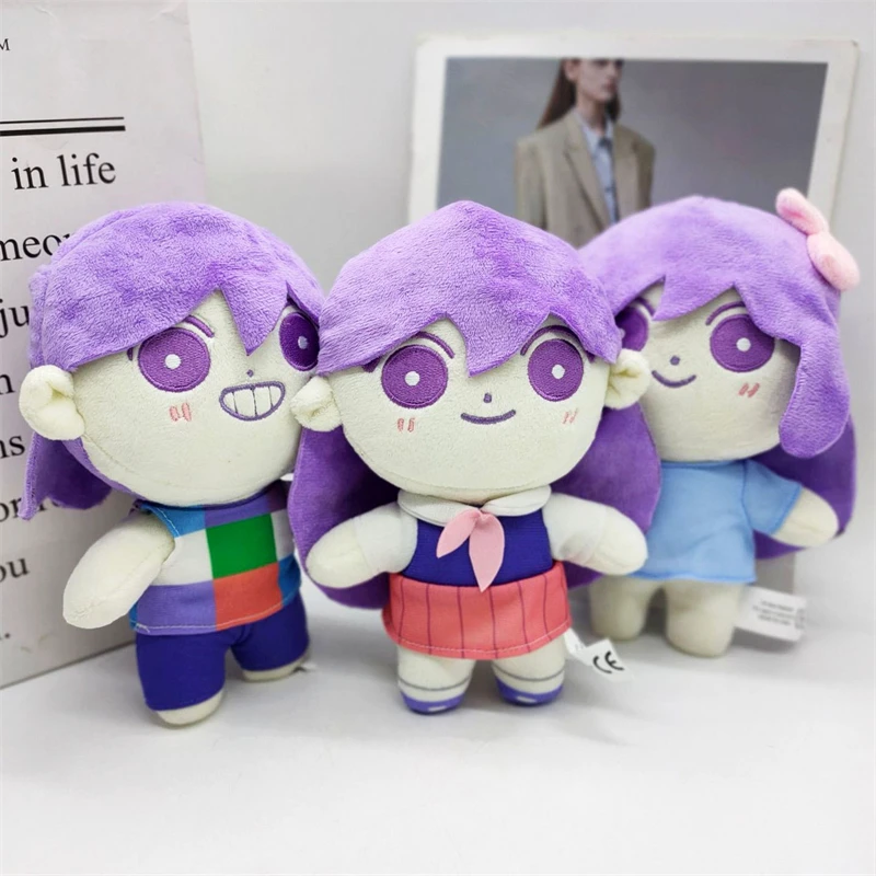 

New Game OMORI Sunny Plush Pillow Toy Cosplay Props Merch Mari KelI Something Dolls 20cm Xmas Plushies Figure Kids Girl Gifts