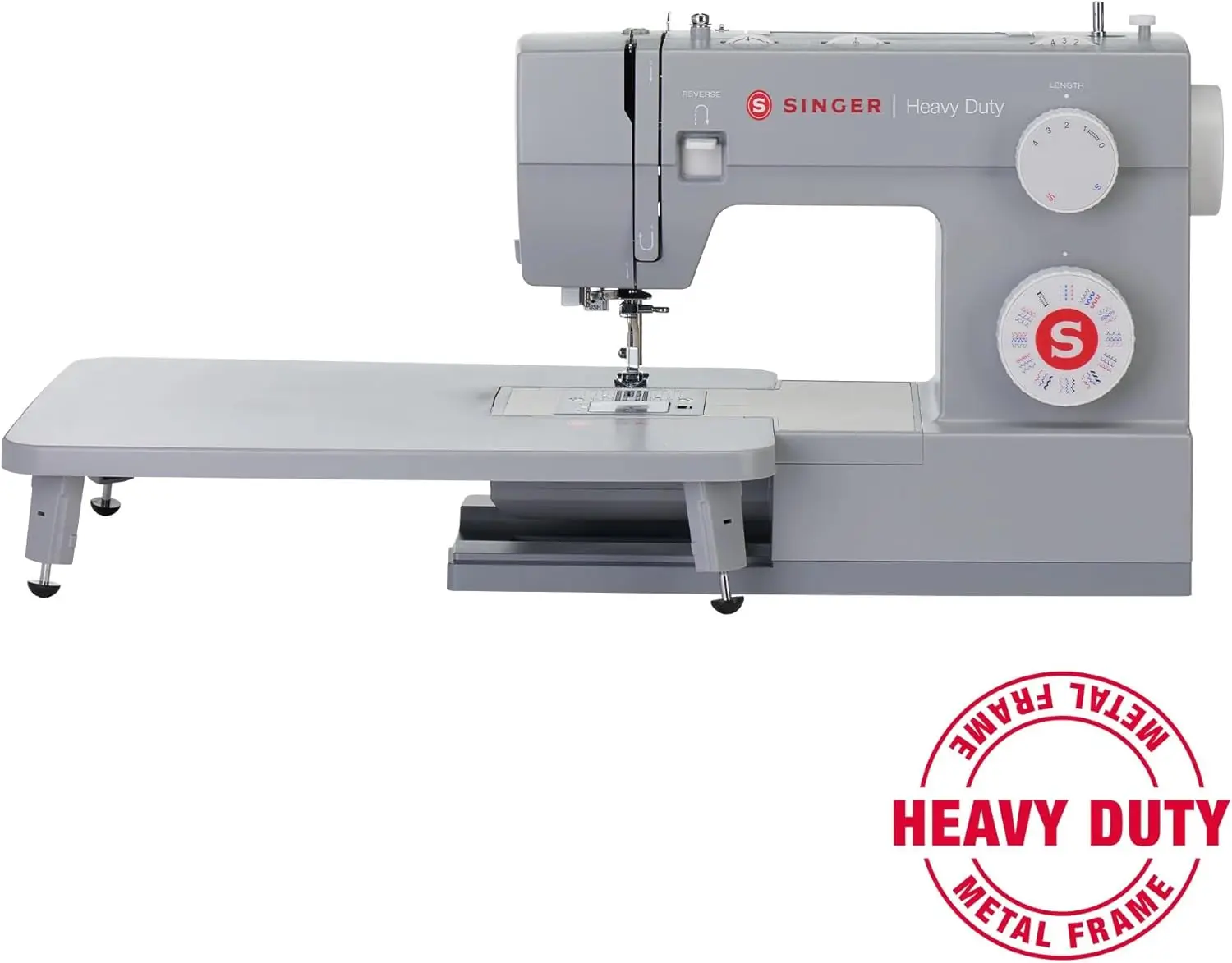 Singer Heavy Duty 6380 Sewing Machine With Extension Table & Accessory Kit | Strong Motor With Enhanced Piercing Power, 110 2