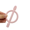 1pcs Baby Silicone Teether BPA Free Food Grade Baby Teething Silicone Molar Stick For DIY Pacifier Chain Babies Toys Accessorie 4