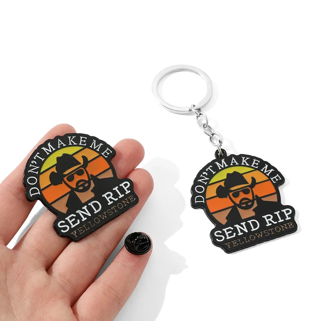 Teleplay YELLOWSTONE Keychain: A Cool and Fashionable Accessory for Cowboys and TV Lovers