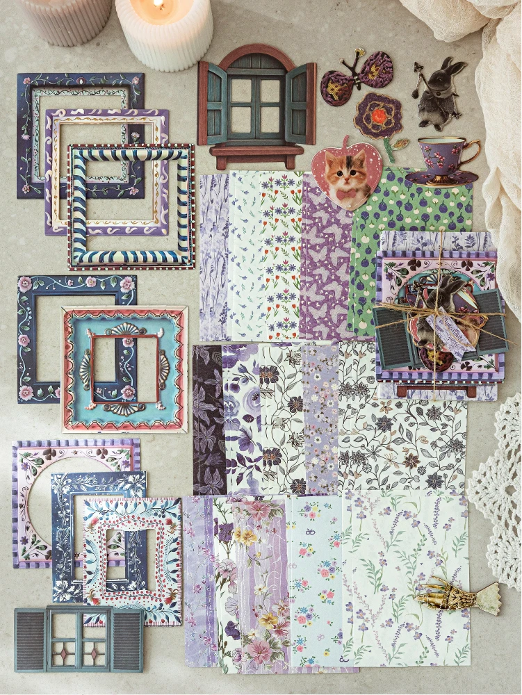 Journal GO 45 Stück Garten-Postbüro, Scrapbooking-Materialpaket, DIY-Kartenherstellung, Collage, Journal, Notizbuch, Umschlag, Dekormaterialien – Detail 15