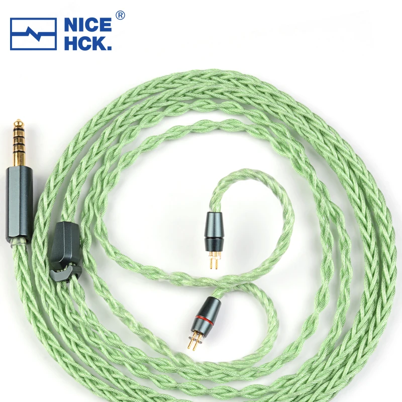 2023 NiceHCK GreenMood HIFI наушники, кабель, уникальная комбинация из нескольких материалов 3,5/2,5/4,4 MMCX/0,78/N5005 для MK4 Bravery Yume2