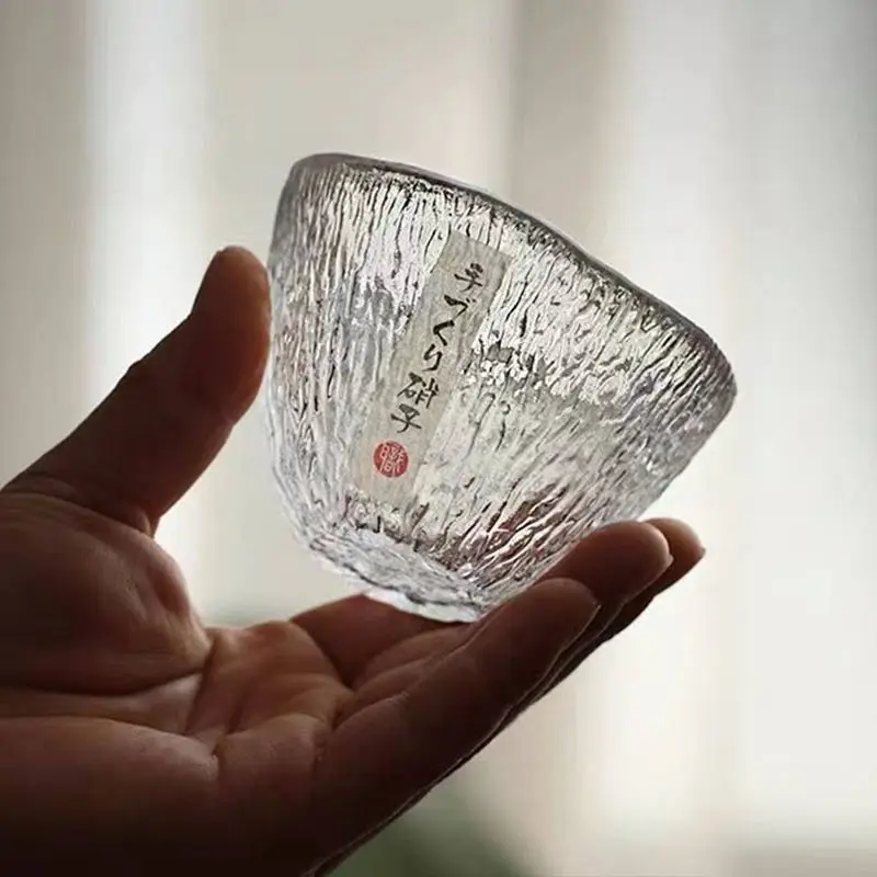 JapaneseStyleGlassTeaCupHeatresistantHandmadeSingleMasterMug