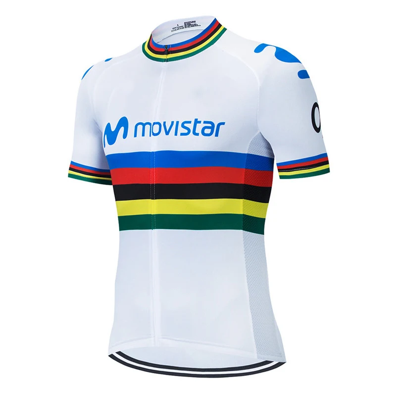 thumbnail image 1 of 2025 Movistar nuevo equipo profesional Ciclismo Jersey Ropa verano transpirable Bicicleta Ropa Mallot Ciclismo Hombre, 1 of 5