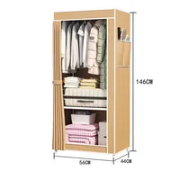 Armoire simple, chambre à coucher, ménage, assemblage facile, armoire pour location, armoire pour rangement, armoire de rangement simple 6