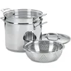 Cuisinart 4-Piece Cookware Set, 12 Quarts, Chef's Classic Stainless Steel Pasta/Steamer, 77-412P1 1