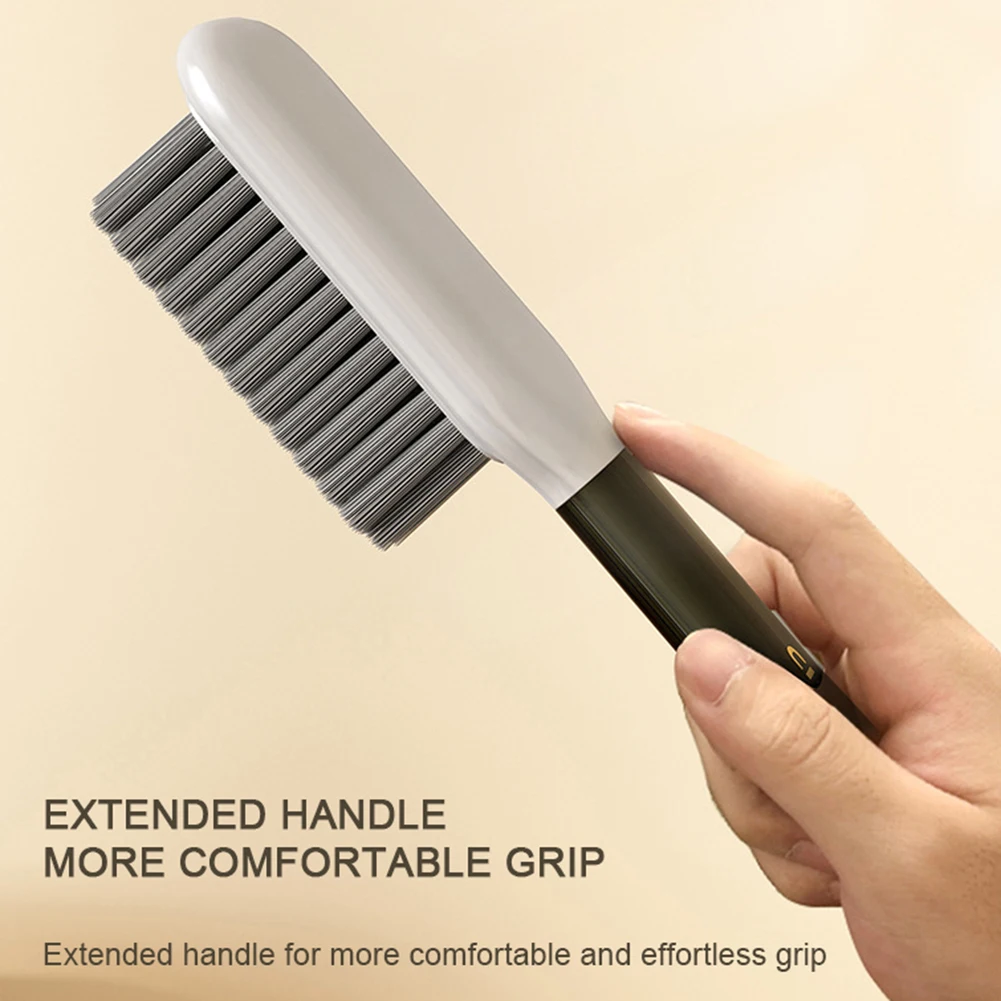 2pcs Shoe Brush+Clothes Brush Long Handle Soft Bristles Laundry Brush Multi-Purpose Cleaning Brush For Clothes/Causl Shoes 4