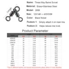 20-100pieces 3 Way Fishing Swivel Rolling Triangle Joint Rolling Swivels  Fishhooks Fishing Connector Pesca Emerillon Peche 2