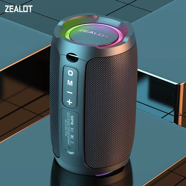 Zealot-S49 20W Portable bluetooth speaker Stereo Sound IPX7 waterproof wireless bluetooth 5.2 Excellent Bass Performace