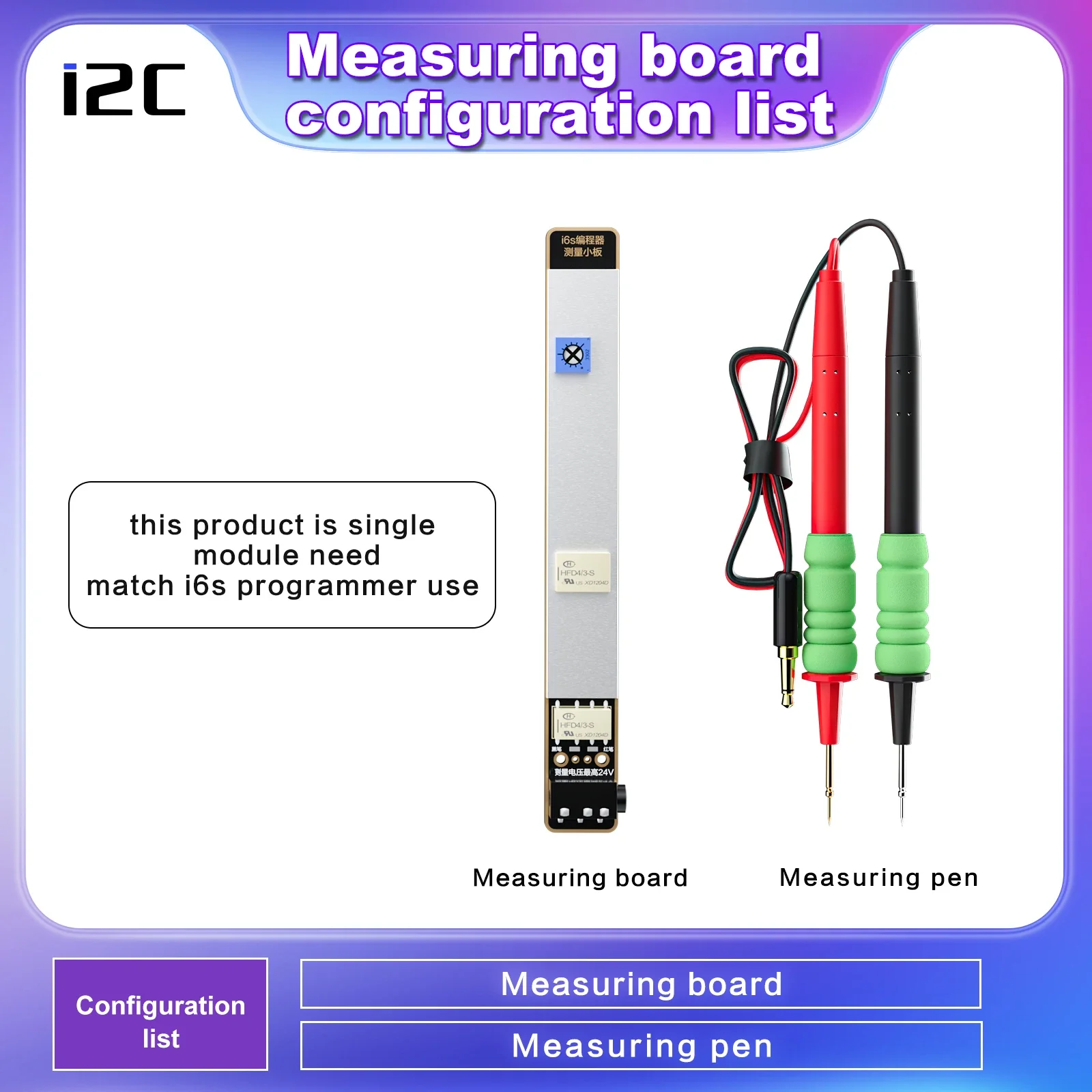 I2C i6S programmatore PCB che misura piccola scheda per chip della scheda madre del telefono cellulare riparazione del rilevamento del valore di resistenza alla tensione