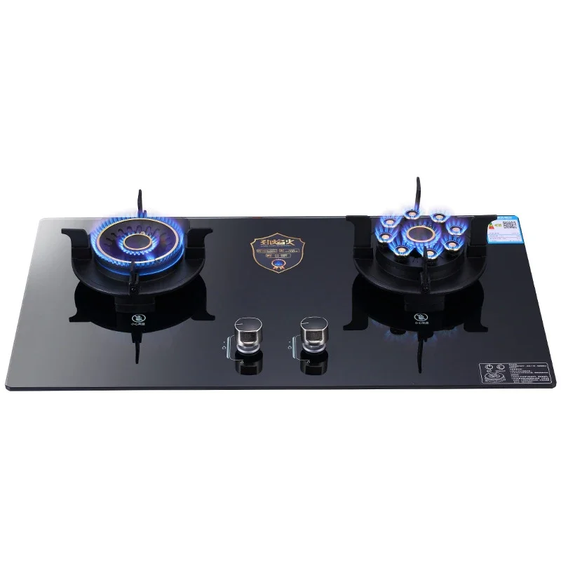 Fierce Fire Burner/Nine-Cavity Mandarin Duck Fierce Fire Stove /Clamshell Gas Stove / Electronic Pulser/Toughened Glass Panel 5