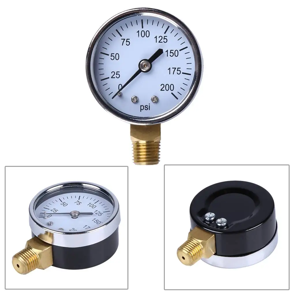 Thermomètre pour tuyau d'eau chaude 0-120 °C 63 mm Cadran étanche  Température horizontale en aluminium pour lire la température des tuyaux  d'eau