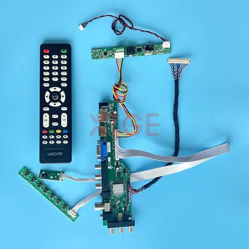 

LCD Driver Board Fit HM215WU1 HR215WU1 HT215F01 MV215FHM 1920*1080 21.5" 30-Pin LVDS AV+USB+DHMI+VGA Digital DVB Kit DIY Display