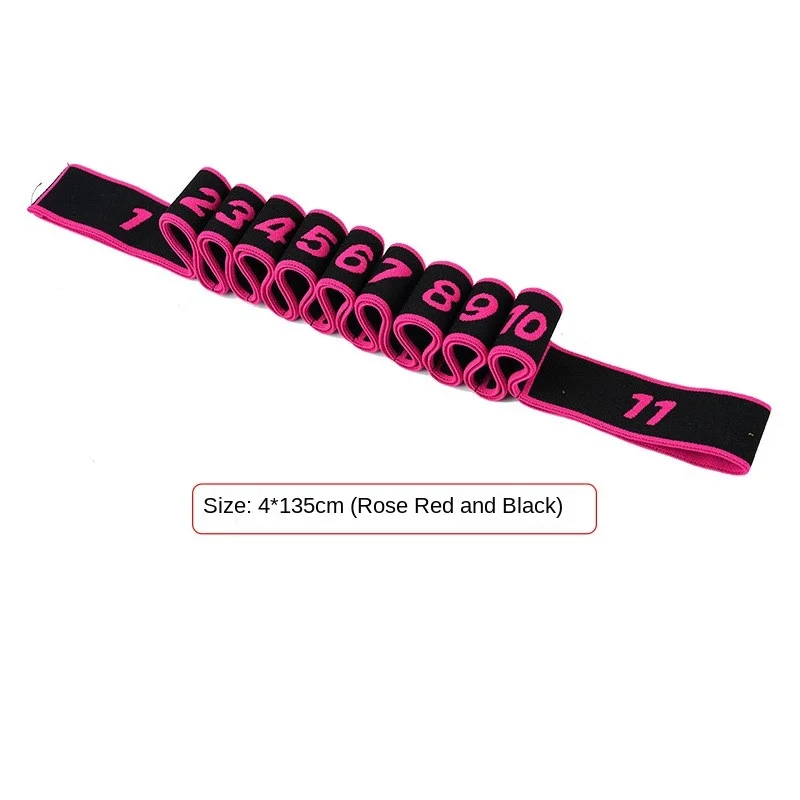 Elastic Band Yoga Open Shoulder Female Resistance Training Equipment Segmented Digital Stretching Band Adult Section 11 yoga resistance bands