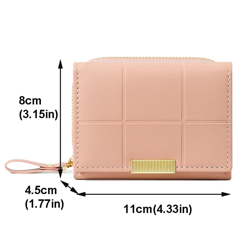 Cartera corta de alta calidad para Tarjetero con cremallera, monedero pequeño, monedero de bonito _ - AliExpress Mobile