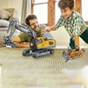 1pc-RC Construction Vehicle Set - 2.4GHz 11-Ch Bulldozer & Dump Truck Combo for Engineering Pretend Play 2