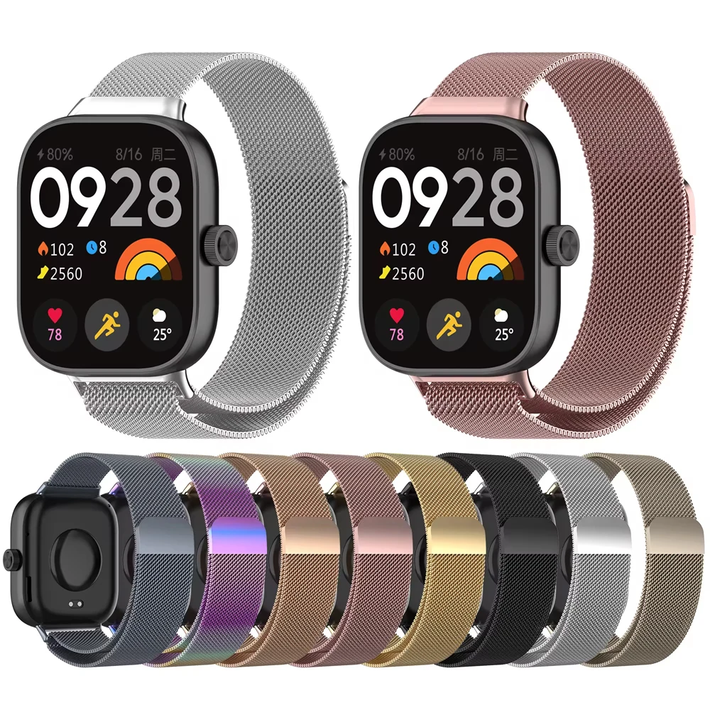 

Ремешок магнитный для Xiaomi miband 8 Pro, сменный Браслет для смарт-часов Redmi Watch 4