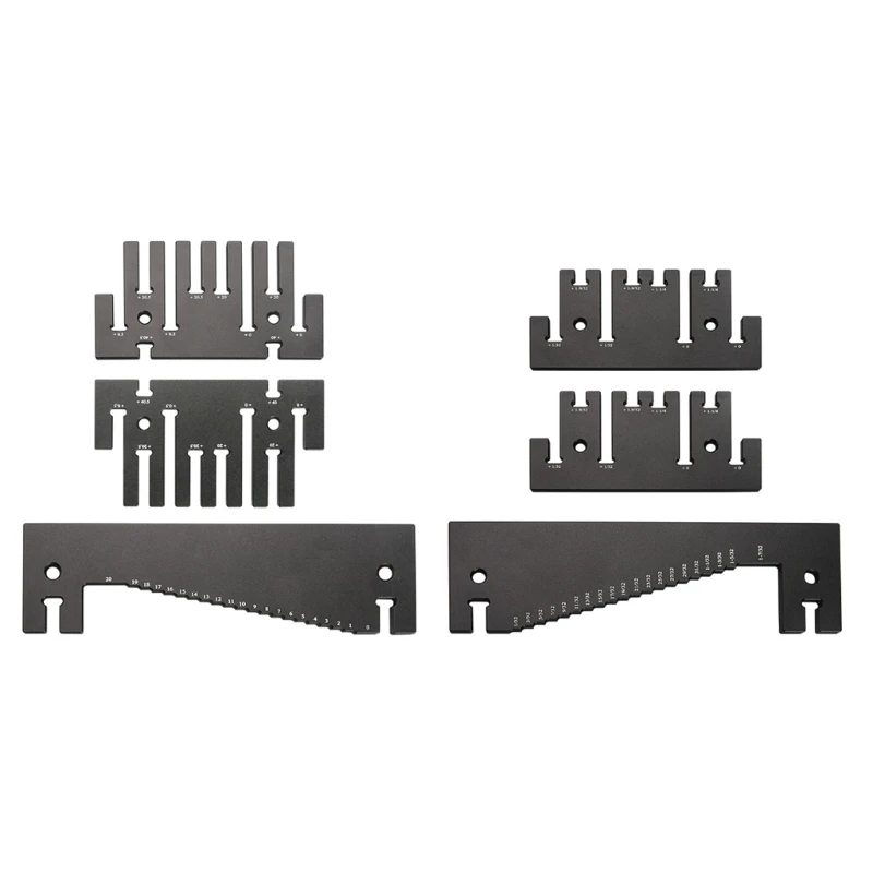 

High-precision Depth Height Gauge Aluminum-Alloy Step Depth Gauge 3-Piece/set Easy Operation Used for Woodworking