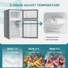 Mini Fridge with Freezer, 3.2 Cu.Ft Compact Refrigerator with freezer, 2 Door Mini Fridge with freezer, Upright for Dorm 4
