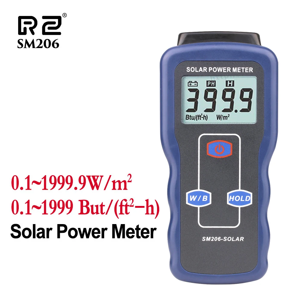 RZ Solar Power Meter Light Meter Solar Radiation Tester Glass Light Intensity,solar power meter