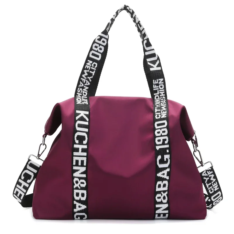 

Повседневные однотонные женские сумки на плечо, модная дизайнерская женская сумка большой вместимости, высококачественные Нейлоновые женские дорожные сумки