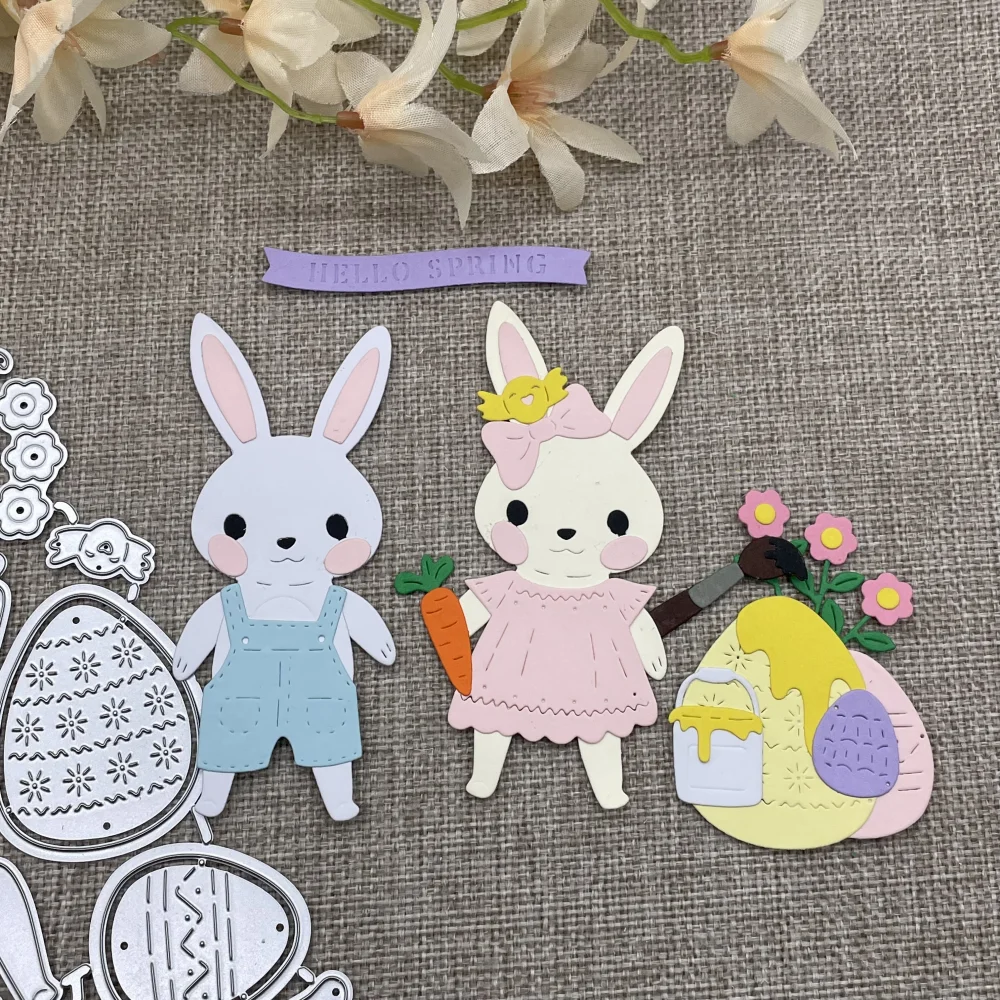 Neue Osterhase Karotte Metall Stanzformen für DIY Scrapbooking dekorative Prägung Handwerk Stanzschablone Form