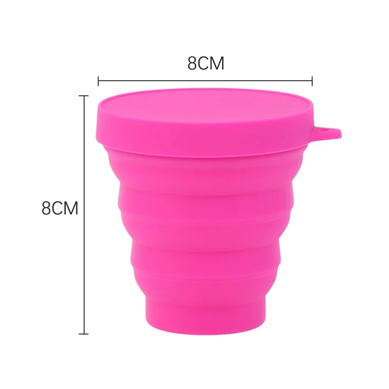 Silicone Folding Cup Outdoor Travel Environmental Protection Portable Telescopic Gift Mouthwash 1PC 150ML