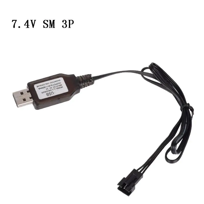 

6.4V 2P 7.4V 3P Charger Liion battery JST Plug for RC Toy remote control toy Plug positive portable USB Charger Durable P9JB