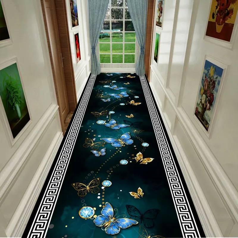 

Long Modern Stairway Carpet Nordic Home Hotel Aisle Runner Rug Corridor Hallway Carpet for Living Room Anti-slip Kitchen Mat