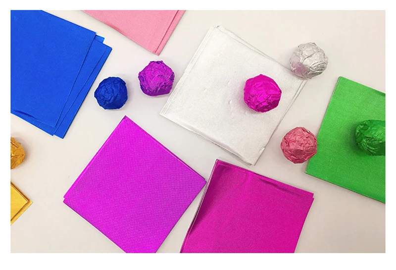 Carta Stagnola Colorata Per Cioccolatini - 600 Fogli 10x10cm, 6 Colori, Per Caramelle E Decorazioni - Foto 5