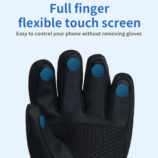 Rechargeable Heated Winter Ski Gloves 5