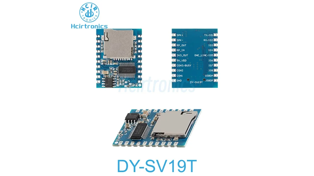 DY-SV19T Diymore Плата усилителя MP3-плеера 5 Вт Модуль воспроизведения голоса и звука 4